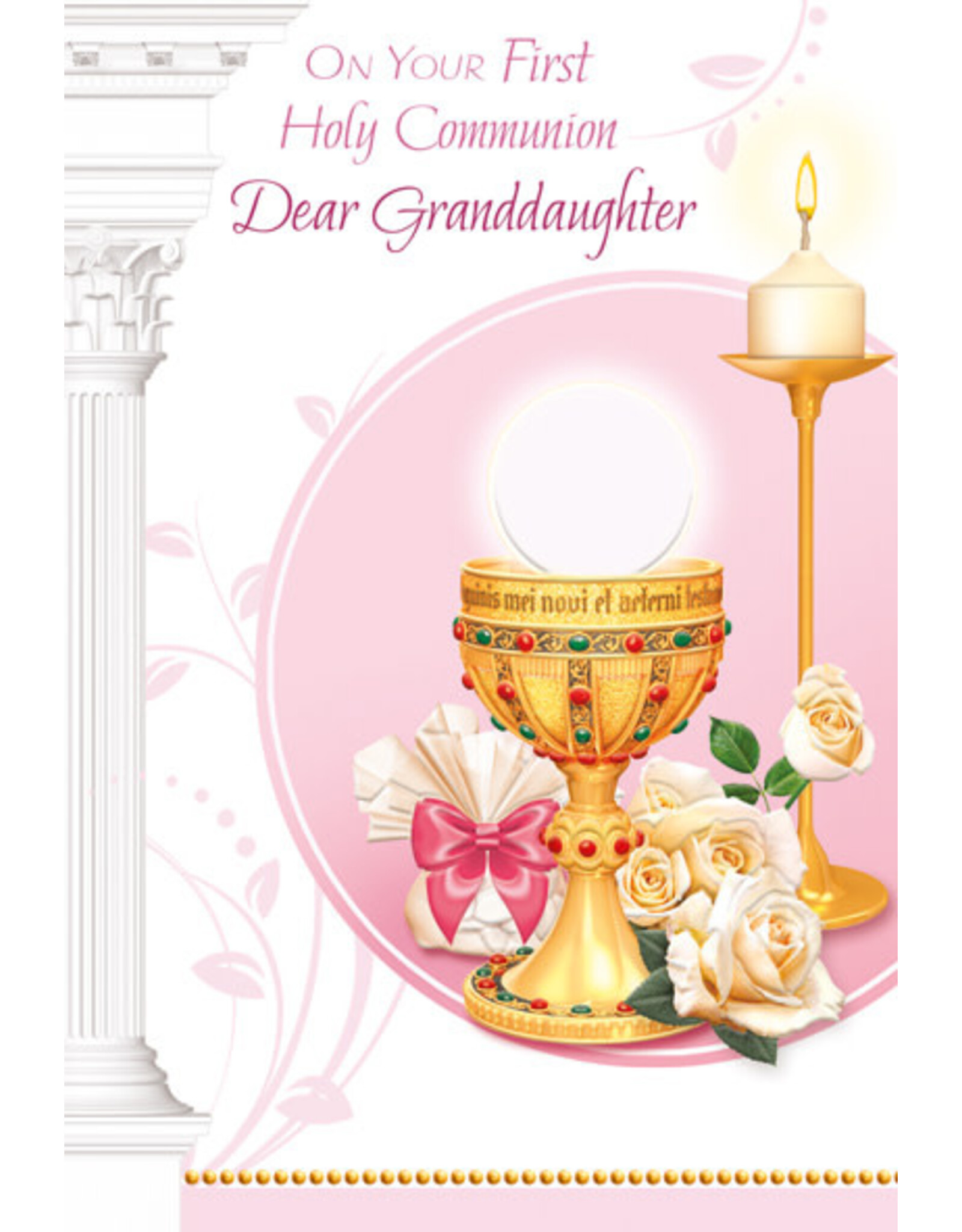 Greetings of Faith Card - First Communion (Granddaughter), Precious