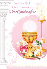 Greetings of Faith Card - First Communion (Granddaughter), Precious