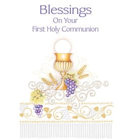 Greetings of Faith Card - First Communion (For Anyone), Best Wishes
