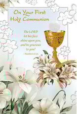 Greetings of Faith Card - First Communion (For Anyone)