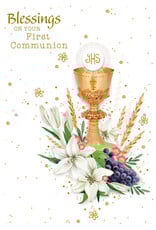 Greetings of Faith Card - First Communion (For Anyone)