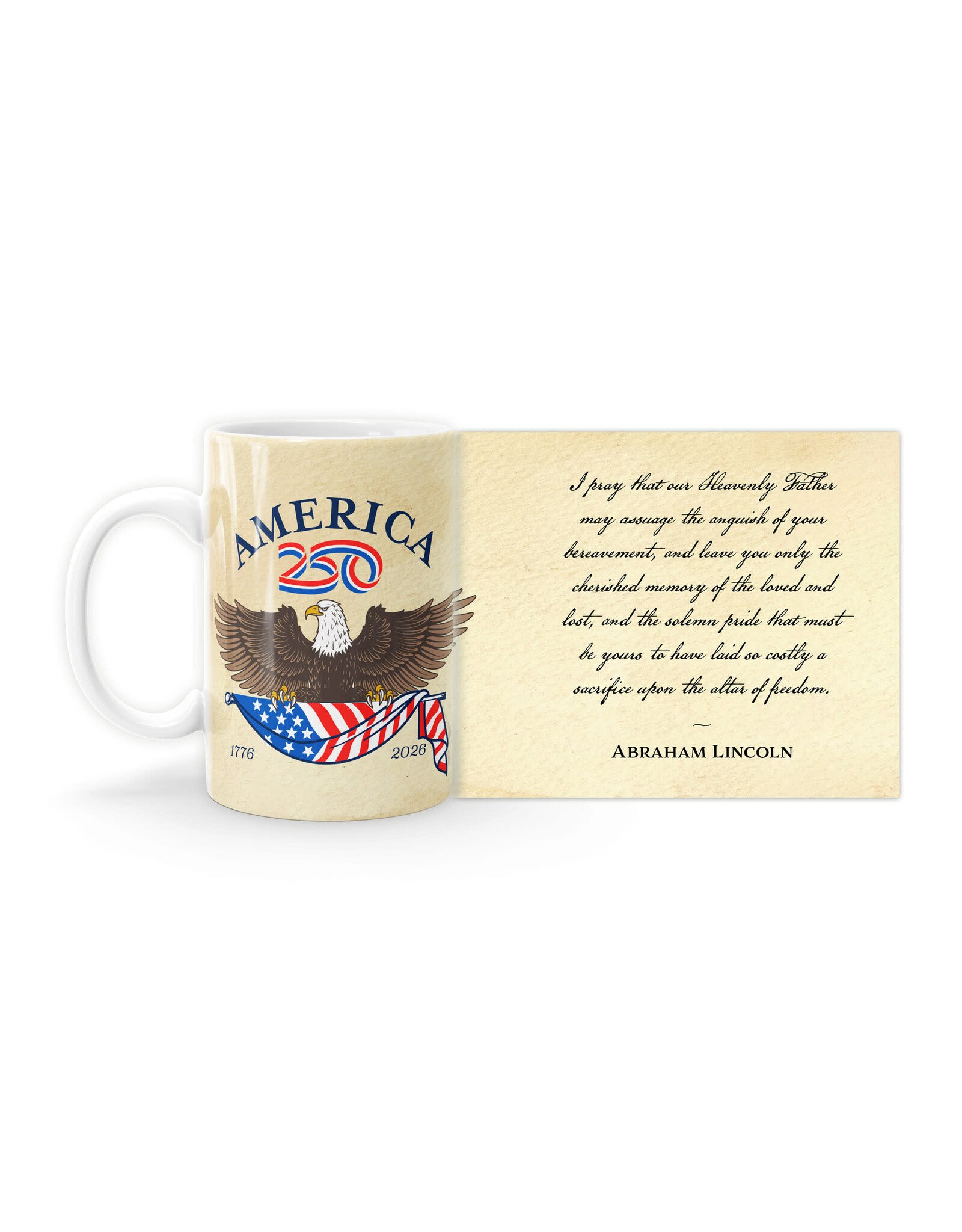 Nelson Art Mug - Lincoln, I Pray (America 250)