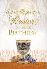 Greetings of Faith Card - Pastor Birthday