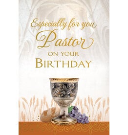 Greetings of Faith Card - Pastor Birthday