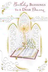 Greetings of Faith Card - Deacon Birthday