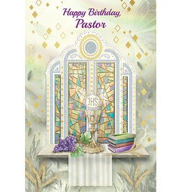 Greetings of Faith Card - Pastor Birthday