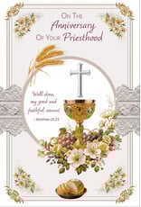 Greetings of Faith Card - Anniversary of Priesthood