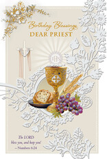 Greetings of Faith Card - Priest Birthday