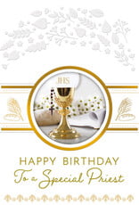 Greetings of Faith Card - Priest Birthday