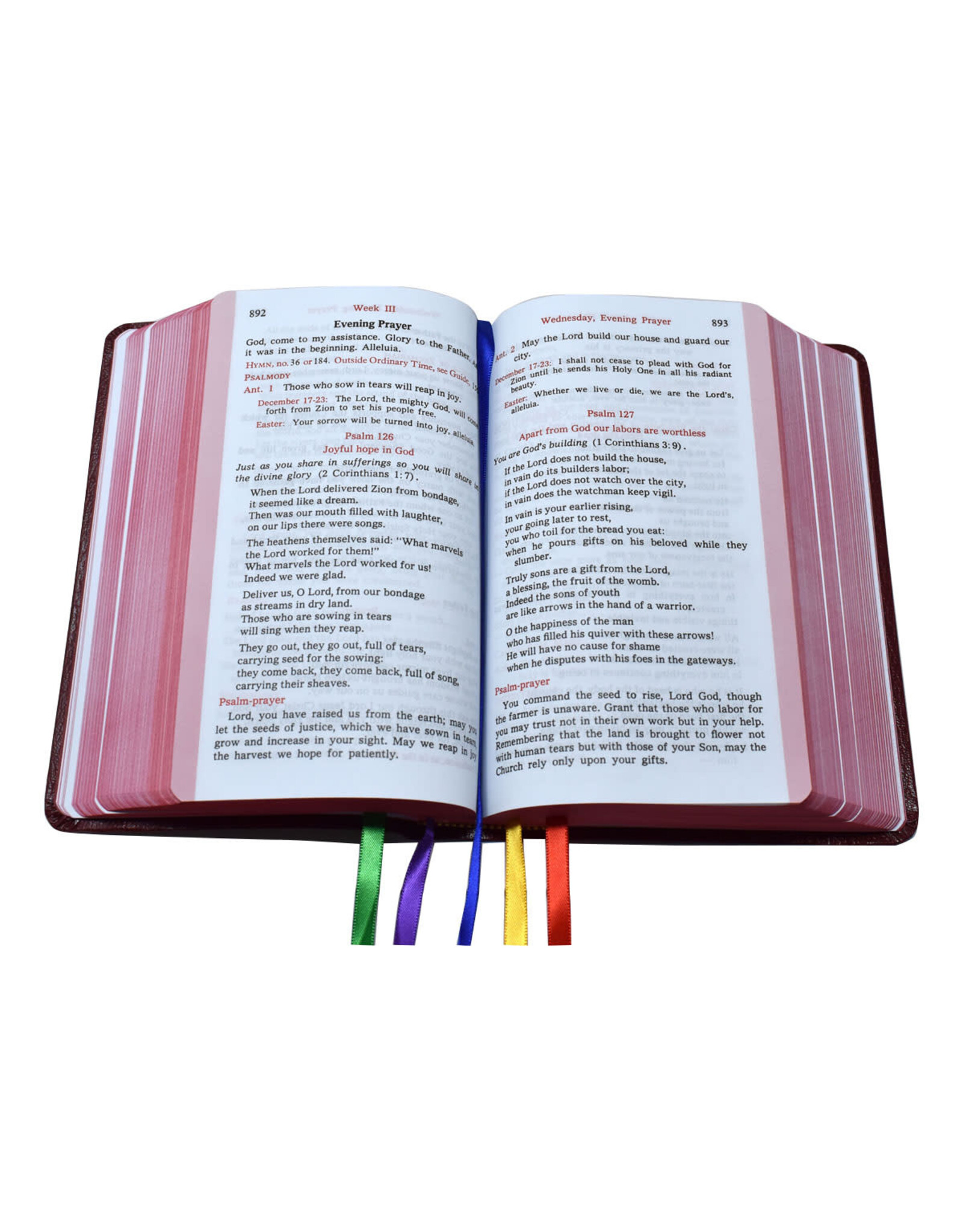 Catholic Book Publishing Christian Prayer - Burgundy Flex Cover NOTE: currently on backorder