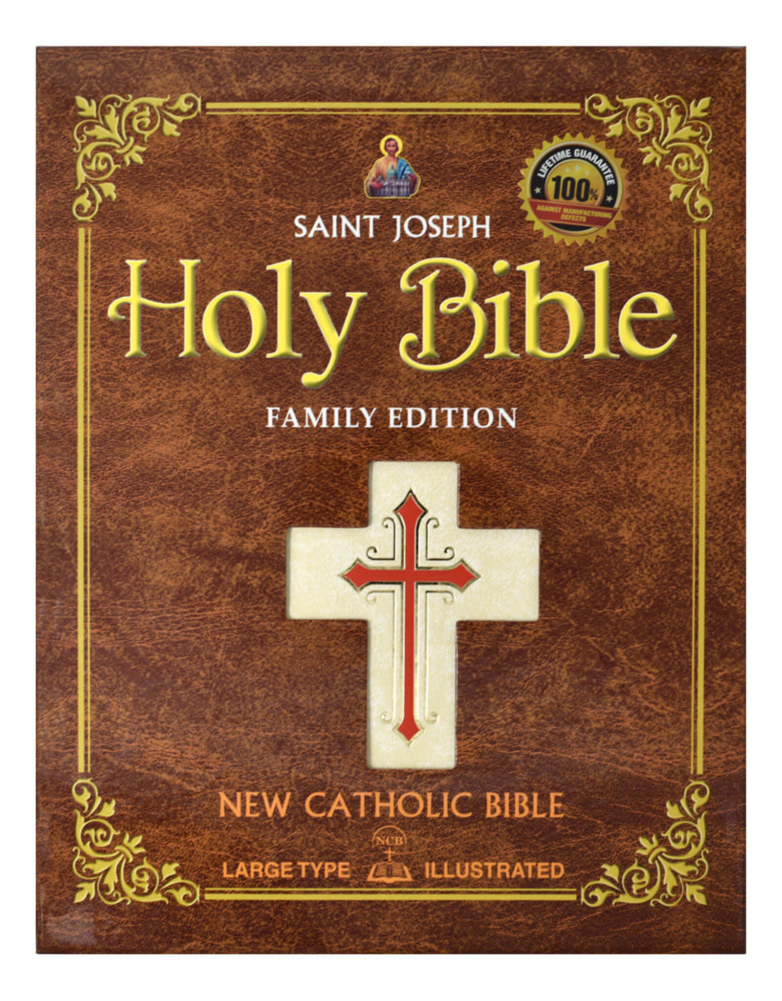 Catholic Book Publishing NCB (New Catholic Bible), Family Edition - White