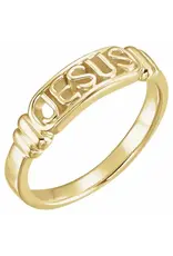 Stuller In The Name of Jesus Chastity Ring - Size 4, 10KT Gold