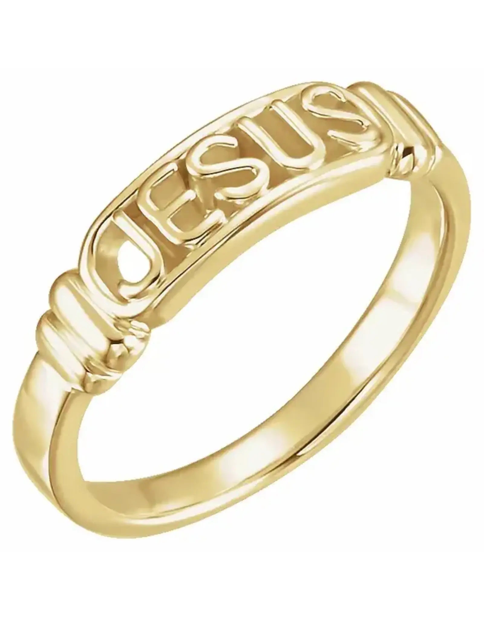Stuller In The Name of Jesus Chastity Ring - Size 4, 10KT Gold