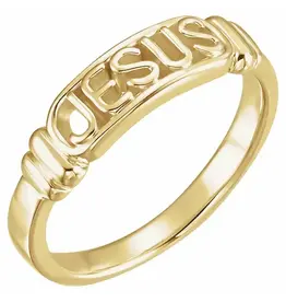 Stuller In The Name of Jesus Chastity Ring - Size 4, 10KT Gold