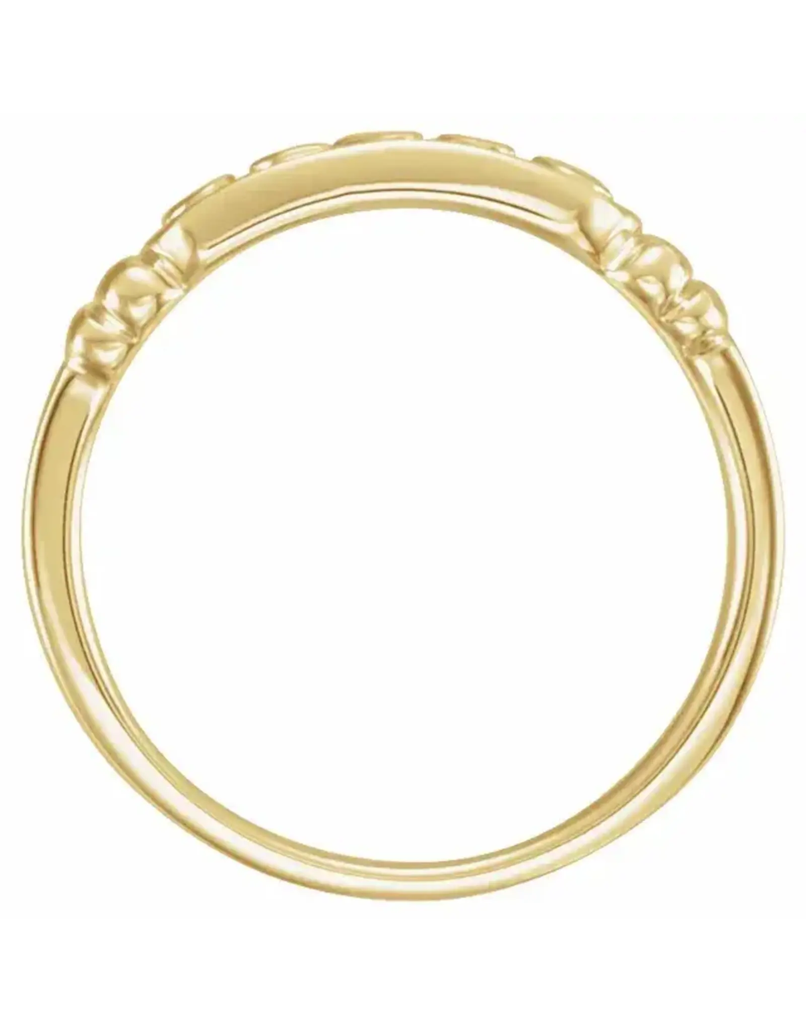 Stuller In The Name of Jesus Chastity Ring - Size 4, 10KT Gold