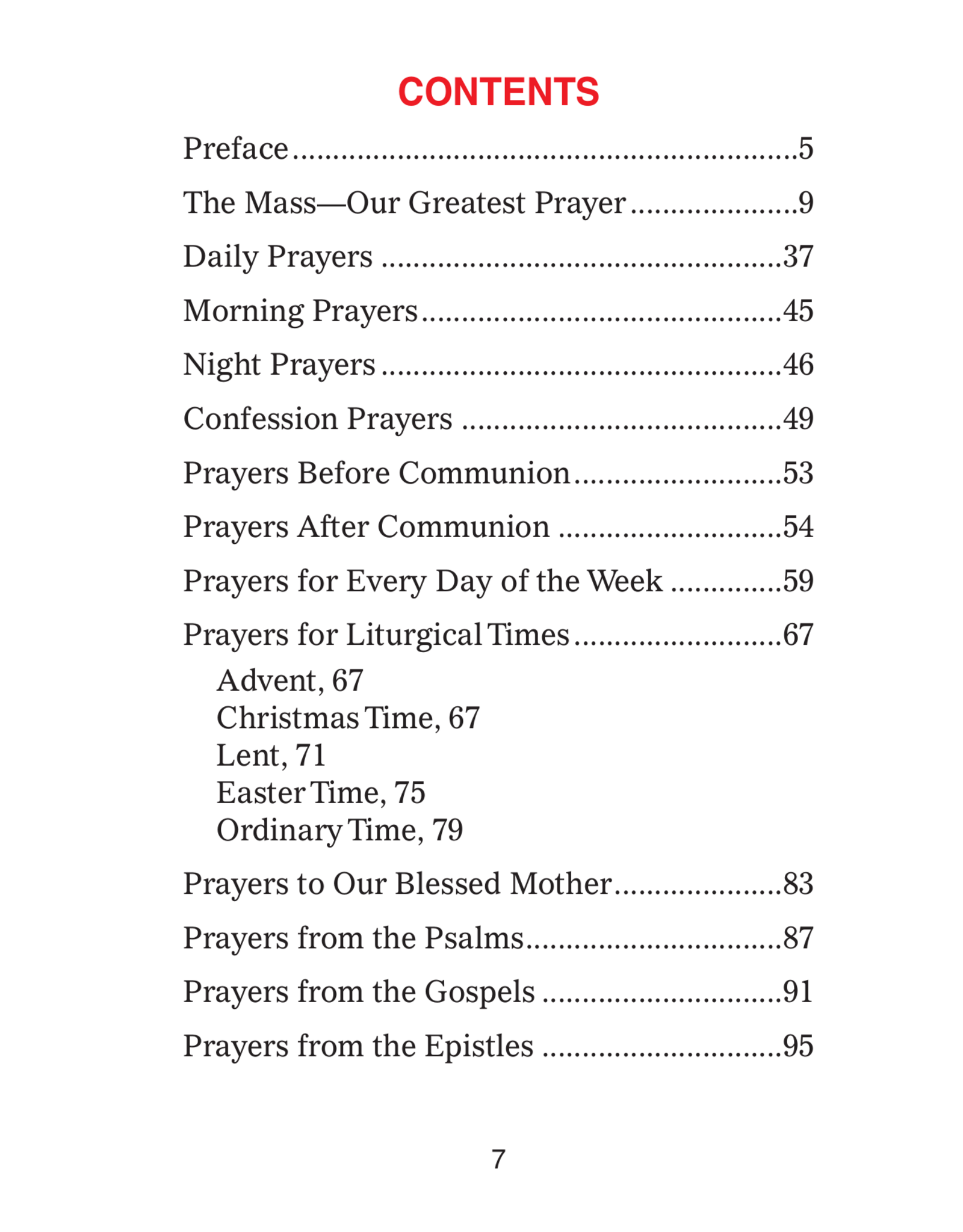 Catholic Book Publishing Pocket Book of Catholic Prayers