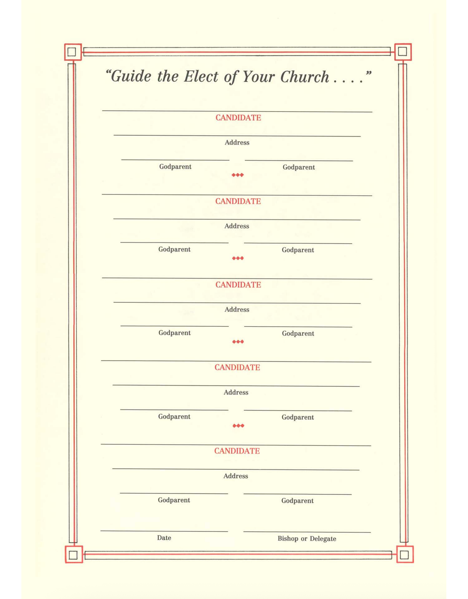 Catholic Book Publishing Book of the Elect