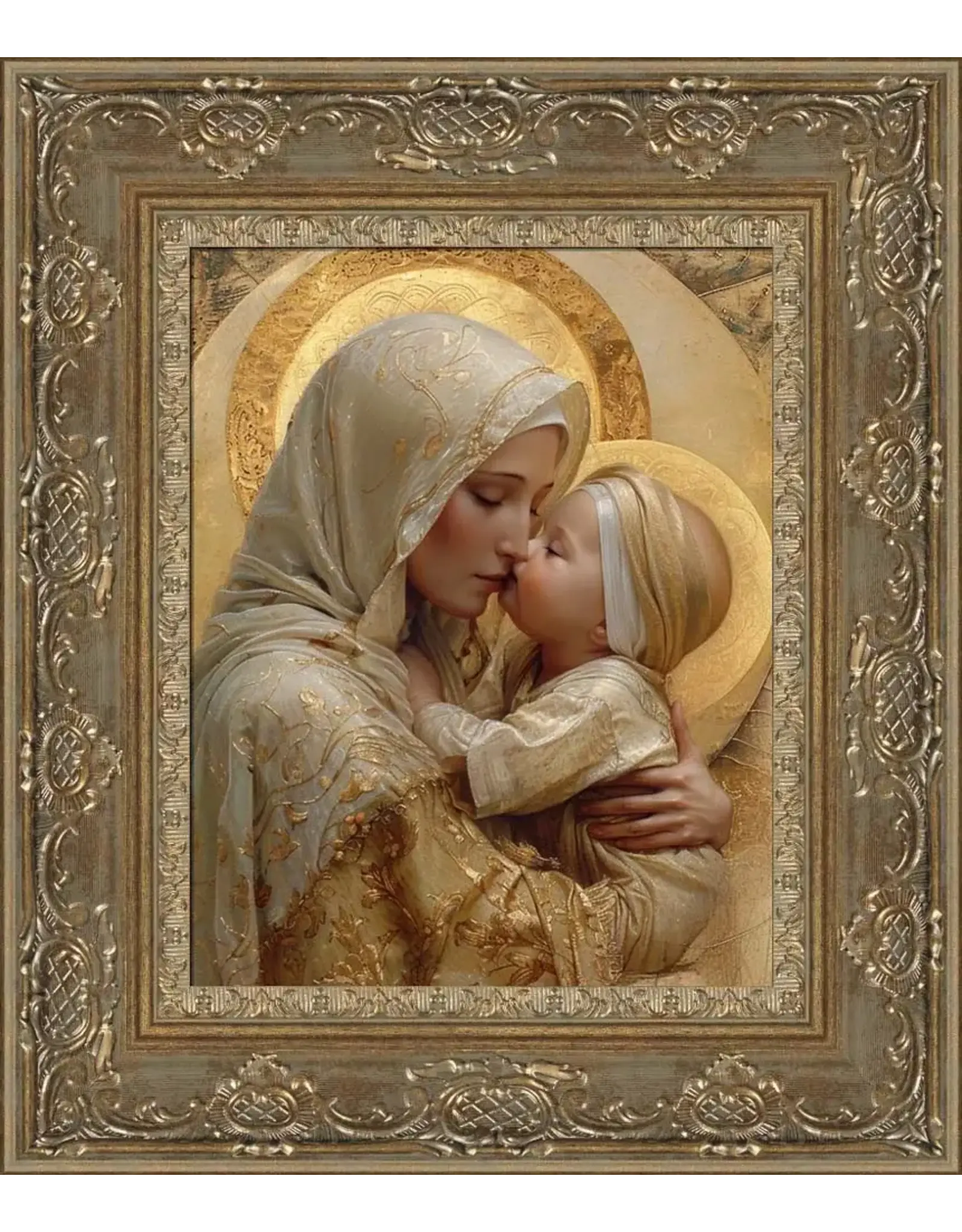 Barbara Alger Heavenly Kisses Gold Framed 8x10 Art Print