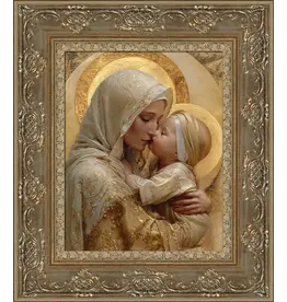 Barbara Alger Heavenly Kisses Gold Framed 8x10 Art Print