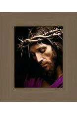 Barbara Alger Jesus Crown of Thorns Brown Framed 8x10 Art Print