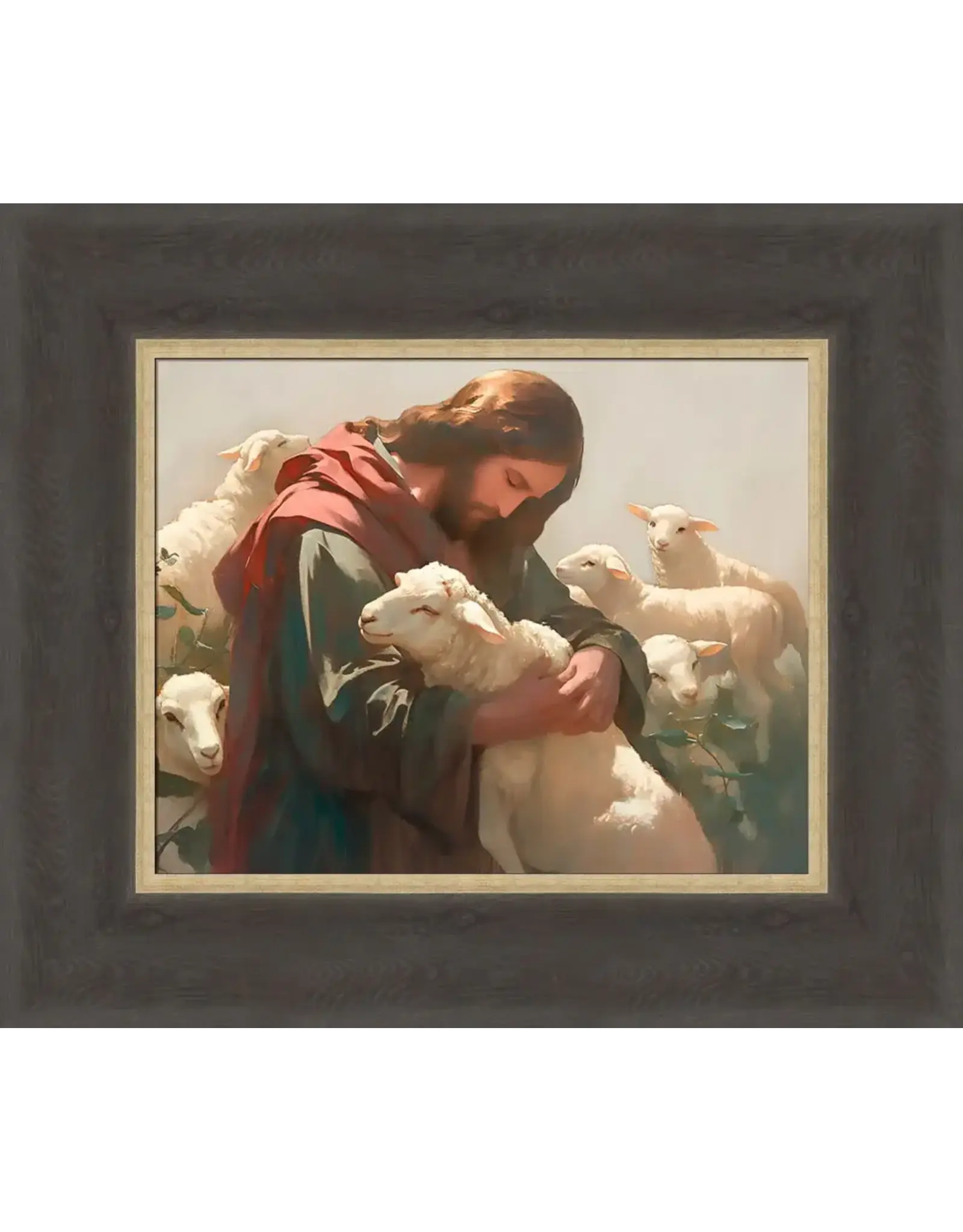 Barbara Alger Luke 15:10 Brown Framed 8x10 Art Print