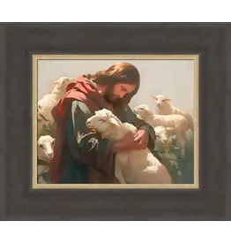 Barbara Alger Luke 15:10 Brown Framed 8x10 Art Print