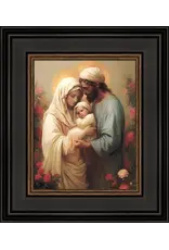 Barbara Alger Holy Family in the Flower Garden Brown Framed 8x10 Art Print