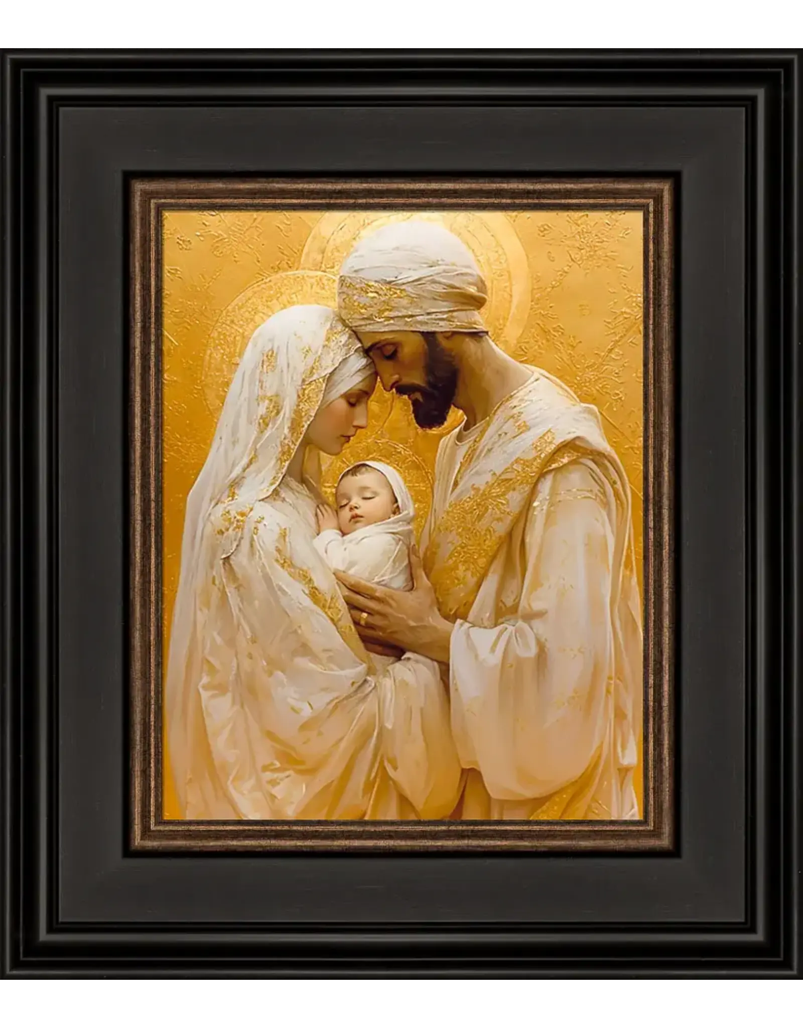 Barbara Alger Holy Family, Gold, Brown Framed 8x10 Art Print