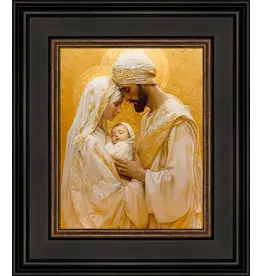 Barbara Alger Holy Family, Gold, Brown Framed 8x10 Art Print