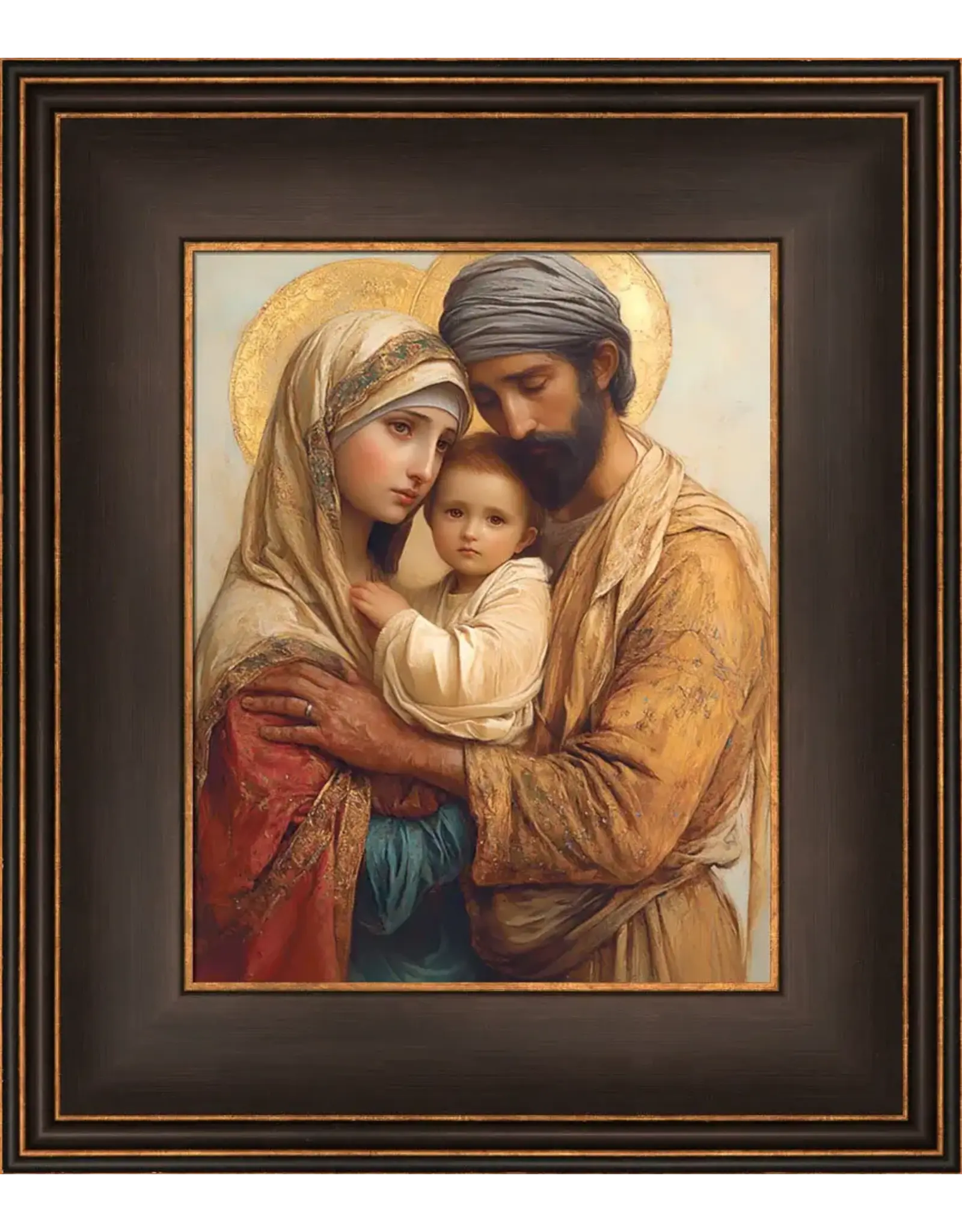 Barbara Alger Holy Family, Tender Moment, Brown Framed 8x10 Art Print