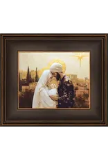 Barbara Alger Christ is Born Bronze Framed 8x10 Art Print