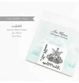 Just Love Prints Temporary Tattoos - Ave Maria Collection