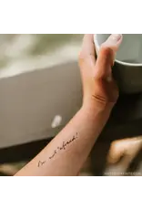 Just Love Prints Temporary Tattoos - Be Not Afraid