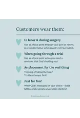 Just Love Prints Temporary Tattoos - Be Not Afraid