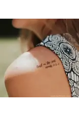 Just Love Prints Temporary Tattoos - Faith Over Fear Collection