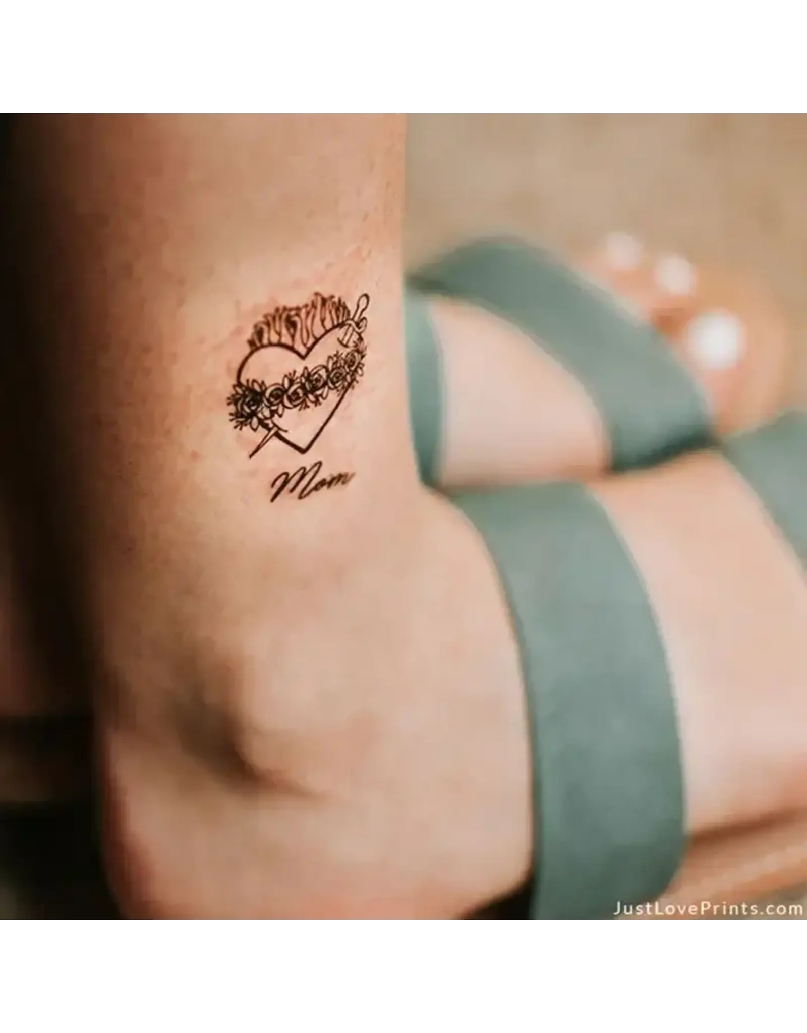 Just Love Prints Temporary Tattoos - Immaculate Heart Collection