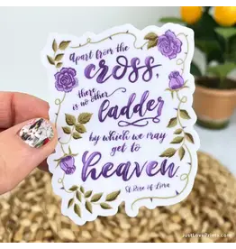 Just Love Prints Sticker - Apart from the Cross (St. Rose of Lima)