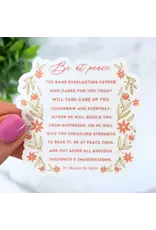 Just Love Prints Sticker - Be At Peace (St. Francis de Sales)