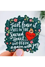 Just Love Prints Sticker - Begin Again with Joy