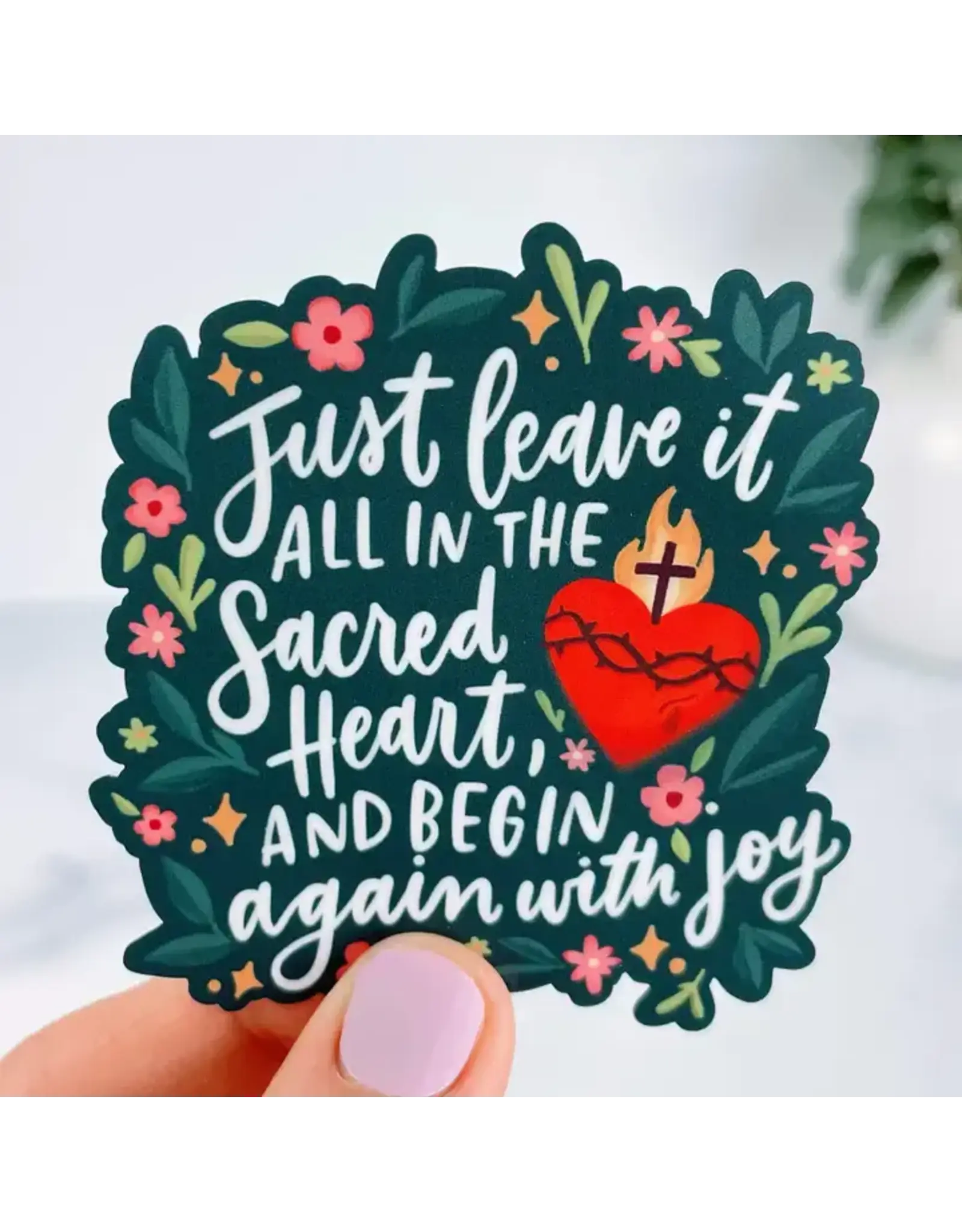 Just Love Prints Sticker - Begin Again with Joy