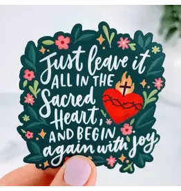 Just Love Prints Sticker - Begin Again with Joy