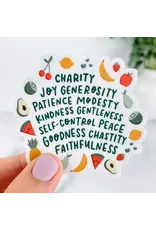 Just Love Prints Sticker - Fruits of the Holy Spirit