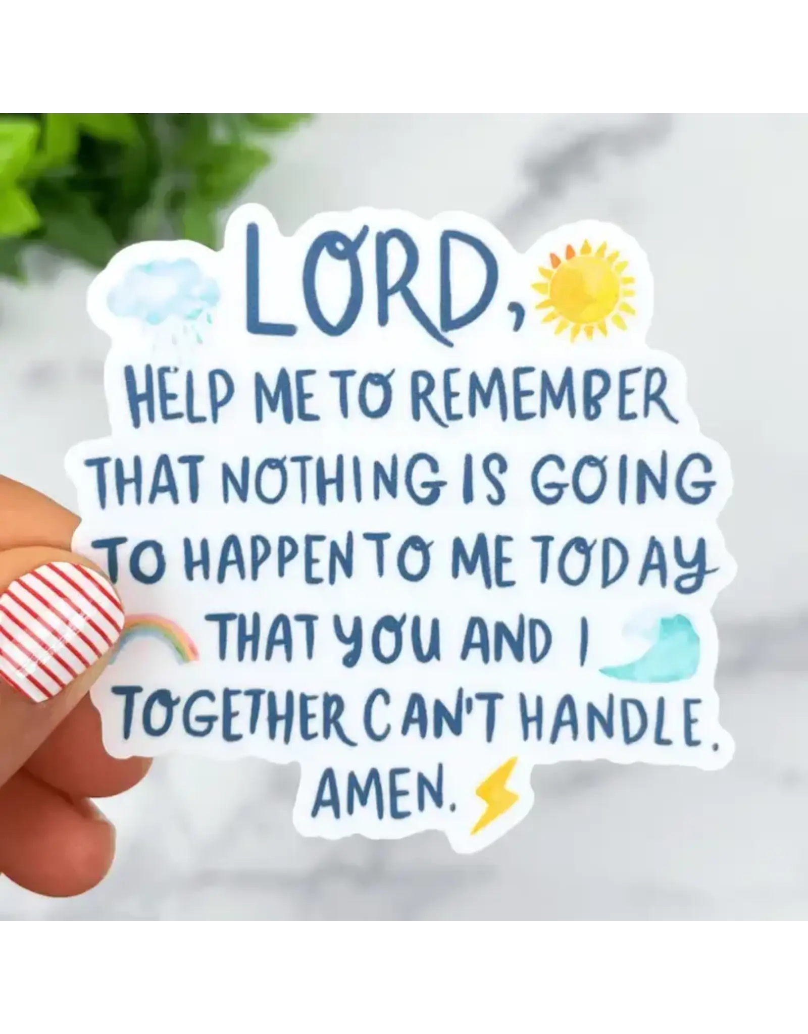 Just Love Prints Sticker - God is with Me