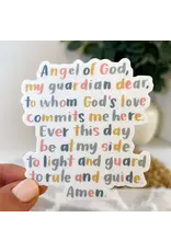 Just Love Prints Sticker - Guardian Angel Prayer