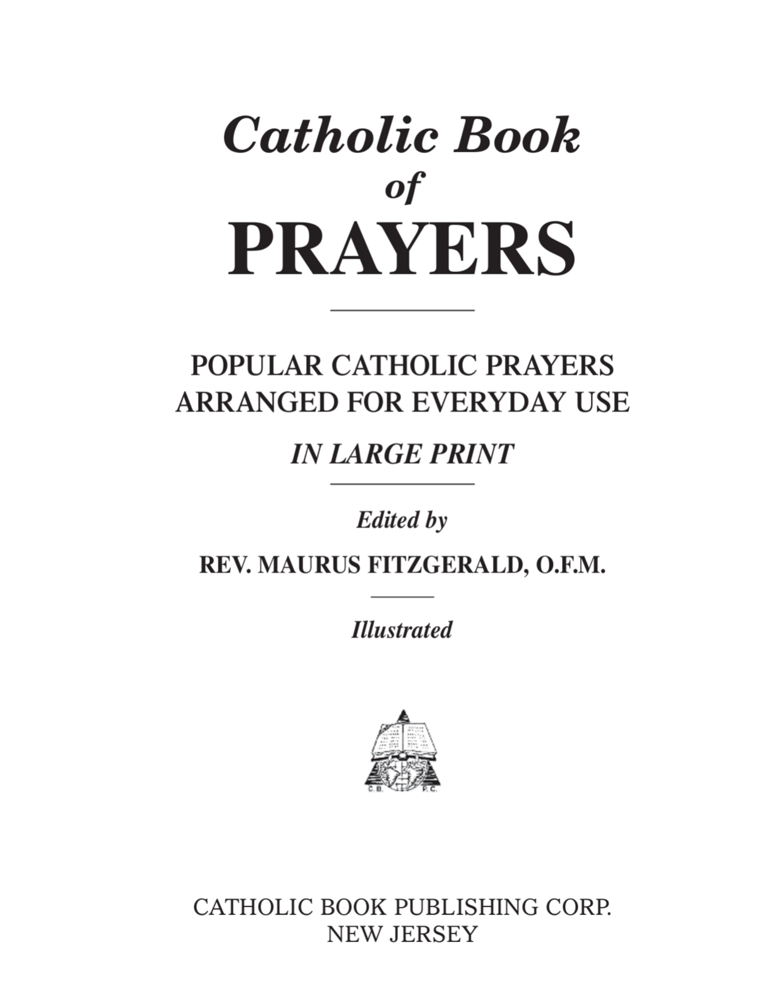 Catholic Book Publishing Catholic Book of Prayers, Large Print