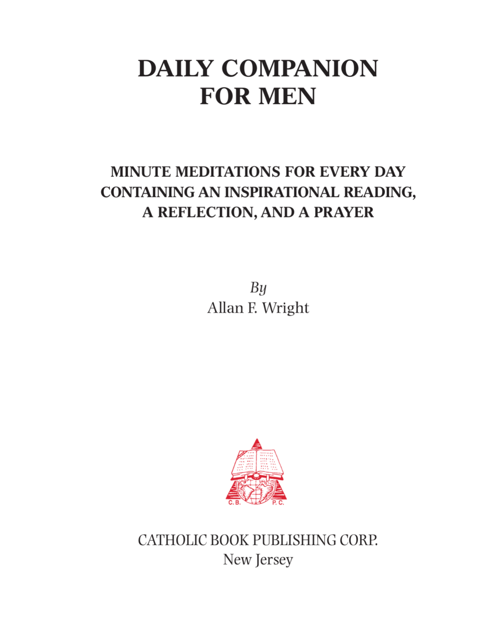 Catholic Book Publishing Daily Companion for Men