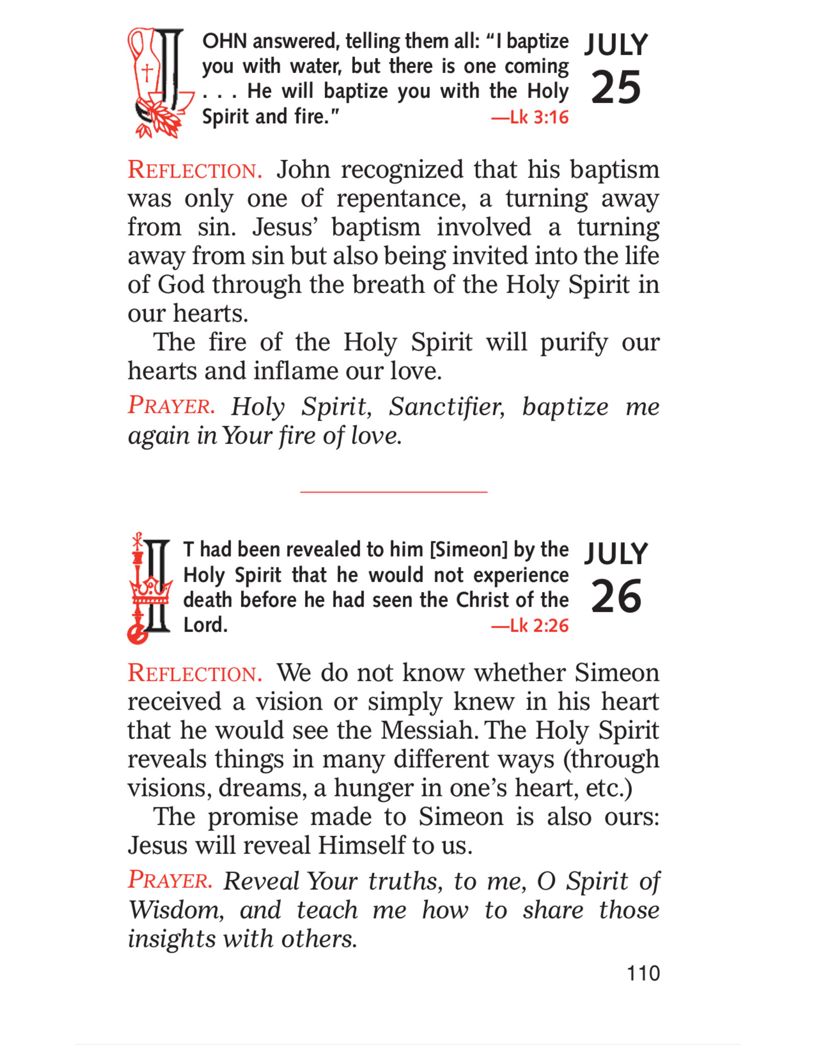 Catholic Book Publishing Daily Meditations with the Holy Spirit