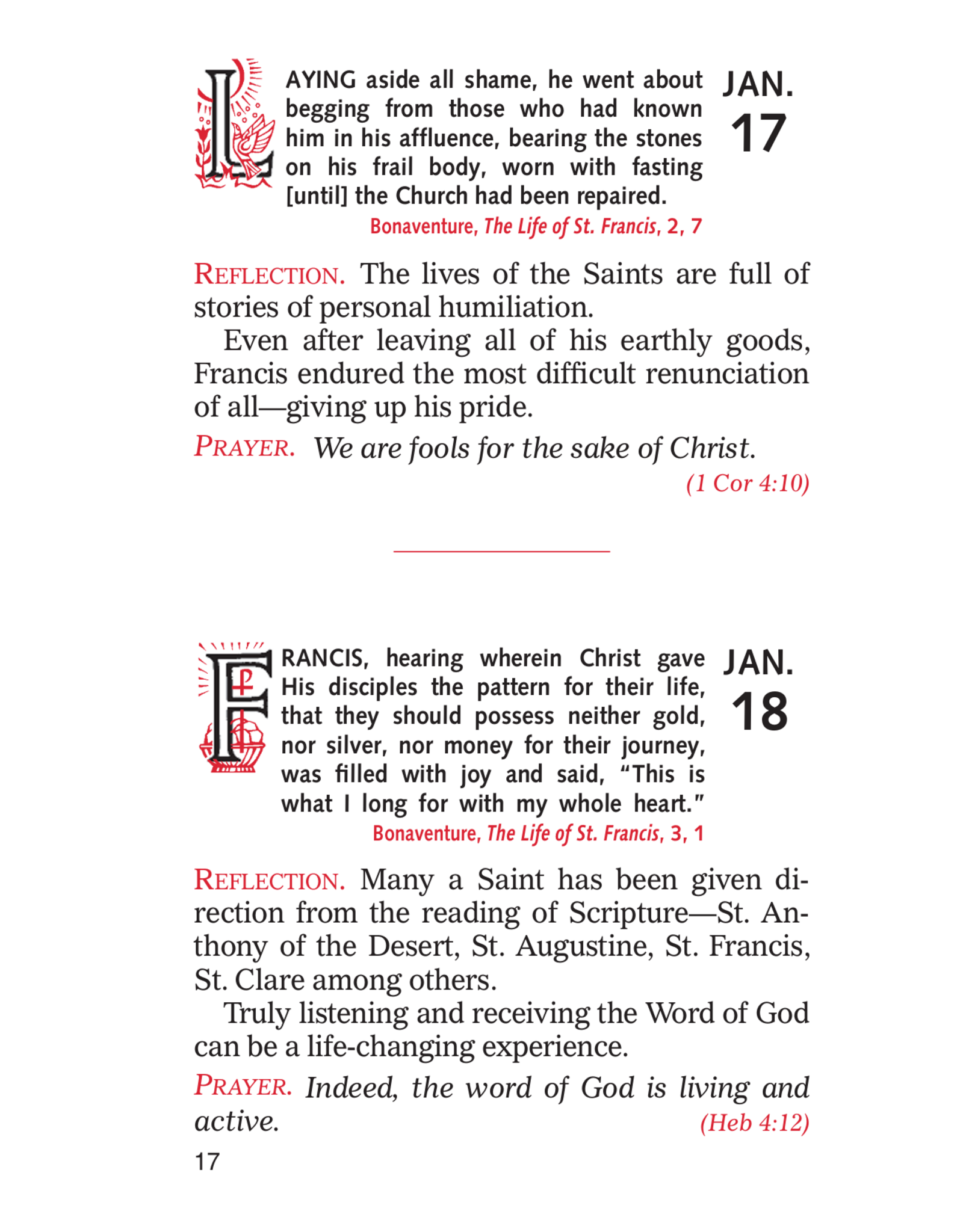 Catholic Book Publishing Day by Day with St. Francis