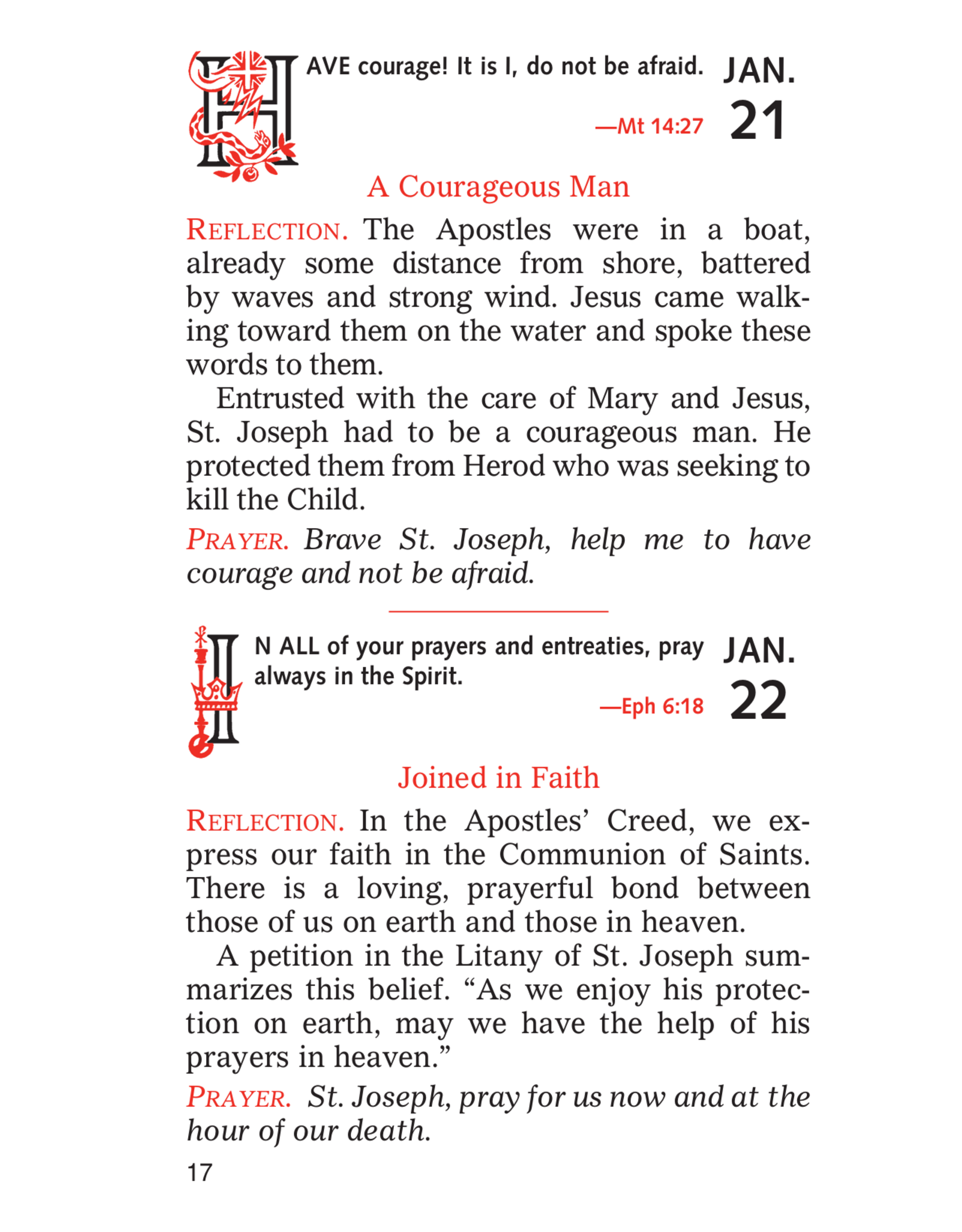 Catholic Book Publishing Day by Day with St. Joseph