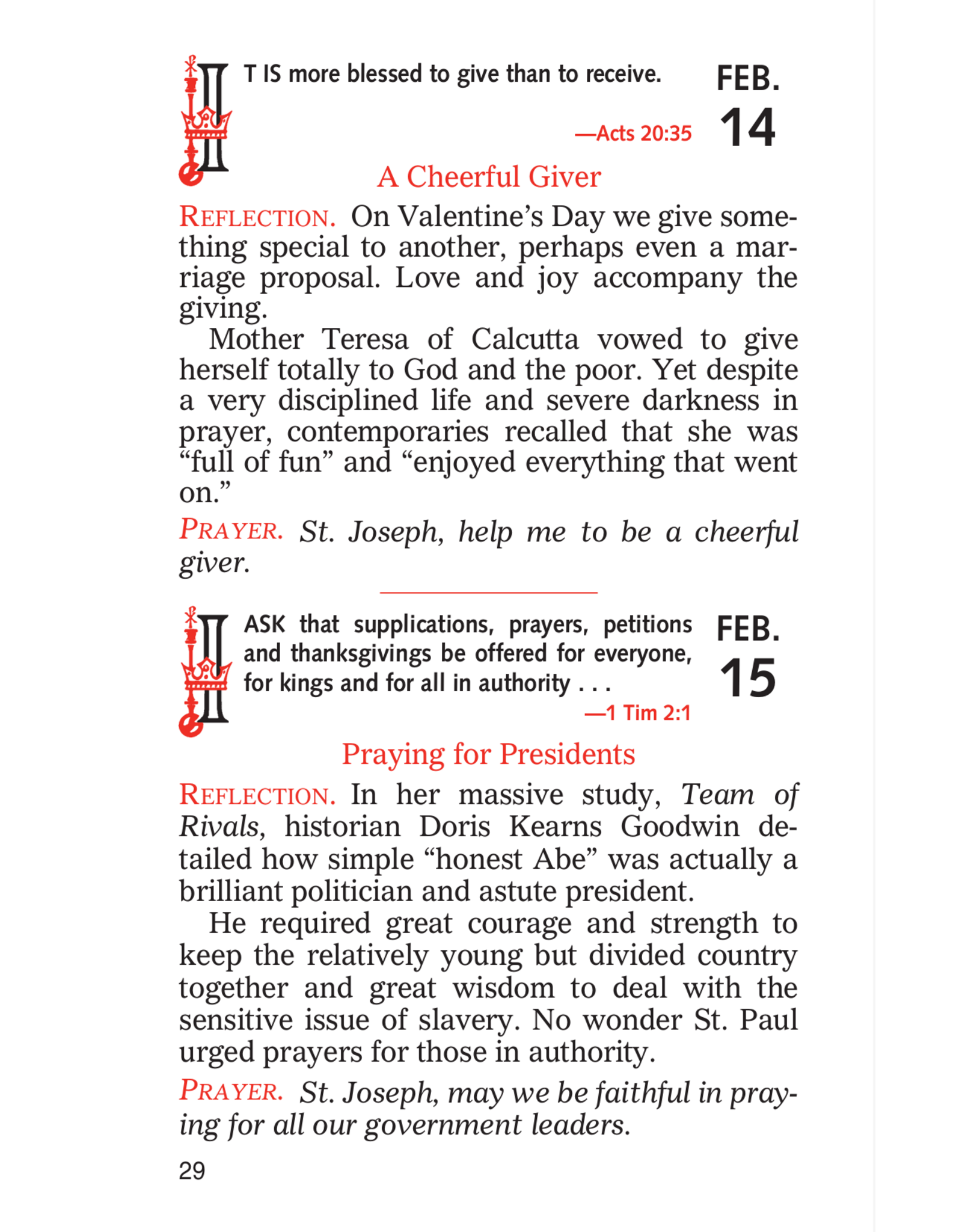 Catholic Book Publishing Day by Day with St. Joseph